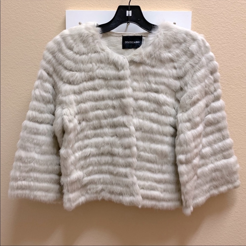 DolceCabo real fur rabbit capes